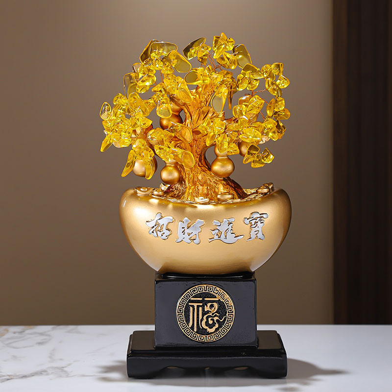 金元宝树脂摆件客厅新中式装饰品