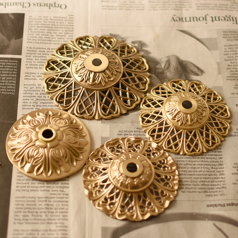 欧式陶瓷玻璃台灯瓶口压花盖