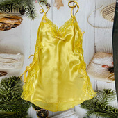 纯欲风性感睡衣缎面薄款 清仓特价 高级感吊带裙冰丝禁欲系开叉