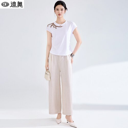 迪奥夏日穿搭套装女松弛感两件套