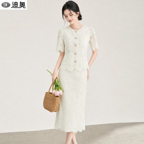迪奥裙子套装夏季气质名媛两件套