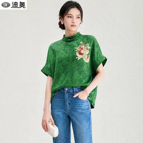 迪奥时髦复古百搭短袖T恤女上衣