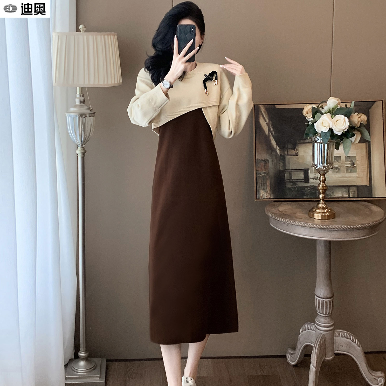 迪奥早秋新款洋气休闲两件套装女