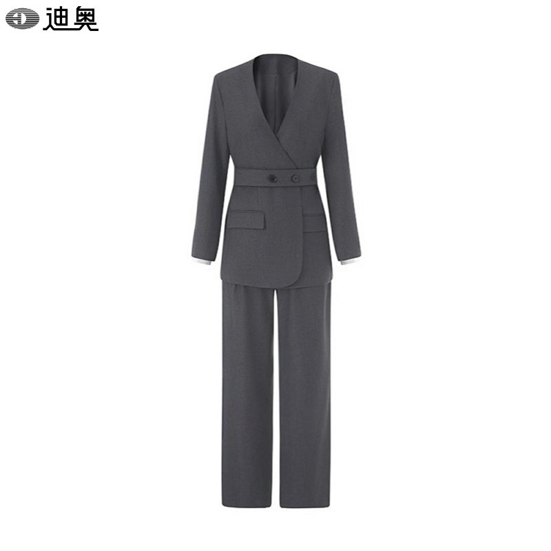 迪奥高级感西装套装女25春秋新款气质简约束腰显瘦系带时尚两件套,女装/女士精品,时尚套装,淘宝优惠券,粉丝福利购,淘宝优惠卷