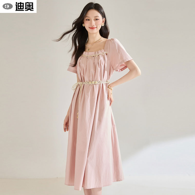 迪奥法式海边度假连衣裙夏日裙子