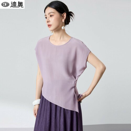 迪奥气质温柔禅意桑蚕丝衬衫女夏