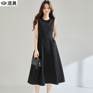 迪奥高级赫本风连衣裙女夏2026新款气质名媛小香风背心裙小礼服裙