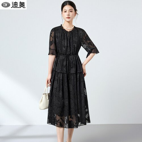 迪奥女士连衣裙夏季桑蚕丝连衣裙