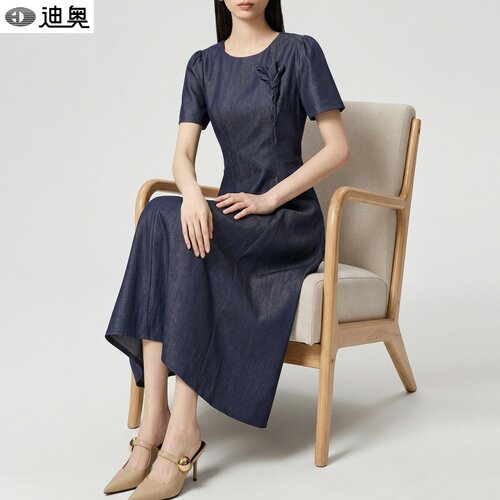 迪奥夏季连衣裙女优雅通勤牛仔裙