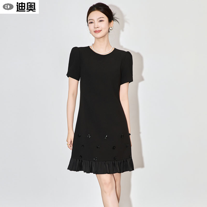 迪奥高端时尚连衣裙女气质名媛风
