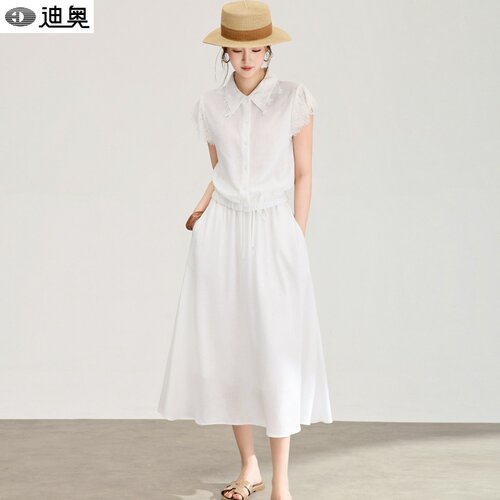 迪奥度假风氛围感两件套装裙女夏