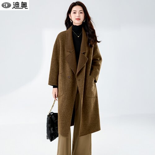 迪奥25冬季新款时尚百搭毛呢大衣