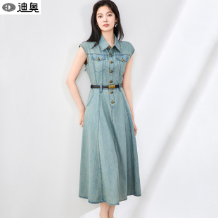 迪奥牛仔连衣裙女2026夏季 高级感气质收腰显瘦流行超好看裙子 新款