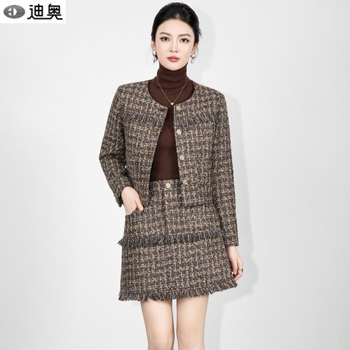 迪奥高级感时髦小香风两件套装女