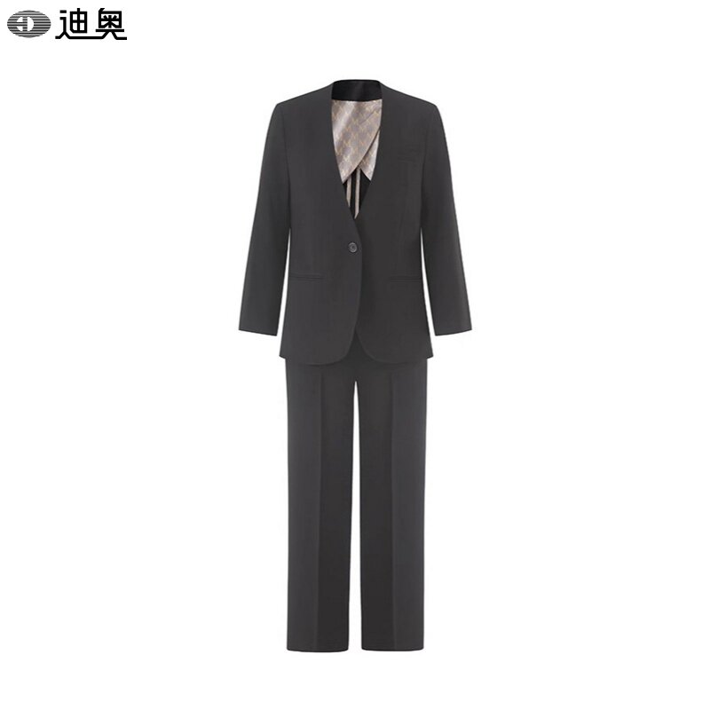 迪奥轻奢高级感西装套装女2026春秋气质职业装宽松显瘦西服三件套