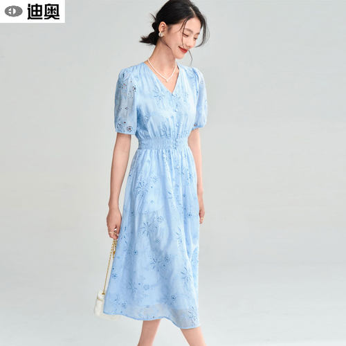迪奥时尚唯美温柔风氛围感连衣裙