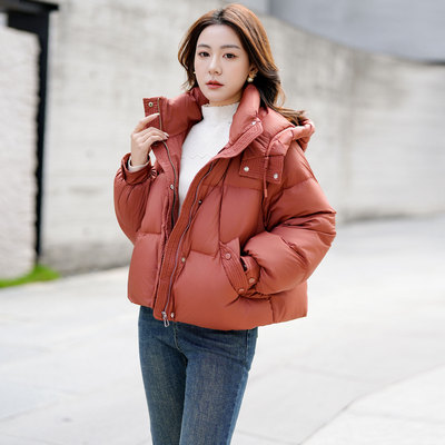 迪奥品牌气质百搭白鸭绒羽绒服女