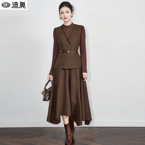 迪奥高级感女神范时尚两件套装女