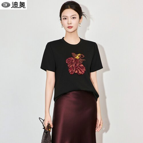 迪奥高级感时尚百搭短袖T恤女夏