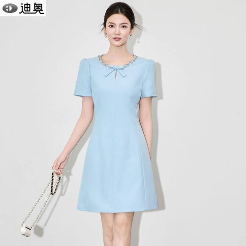 迪奥小香风连衣裙女宴会礼服裙