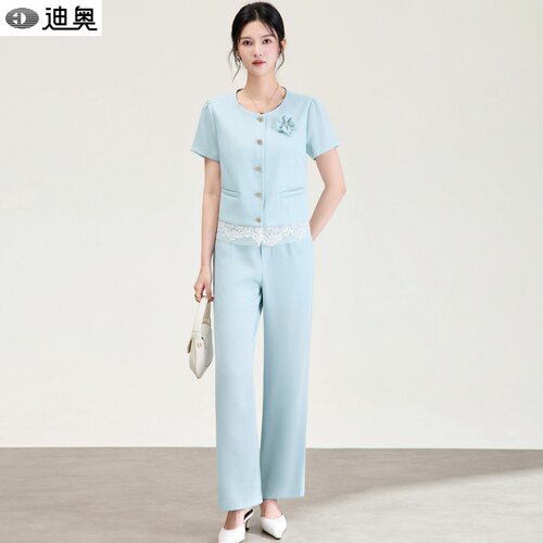 迪奥气质小众不撞款两件套装夏女