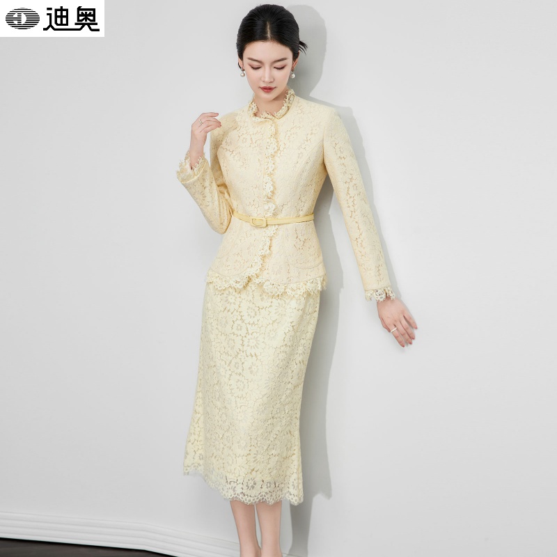 迪奥优雅气质名媛风两件套装裙女