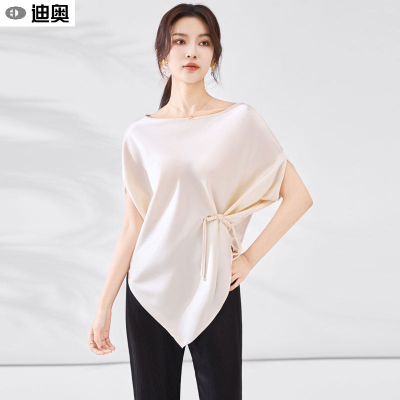 迪奥时尚减龄复古名媛风T恤衬衫