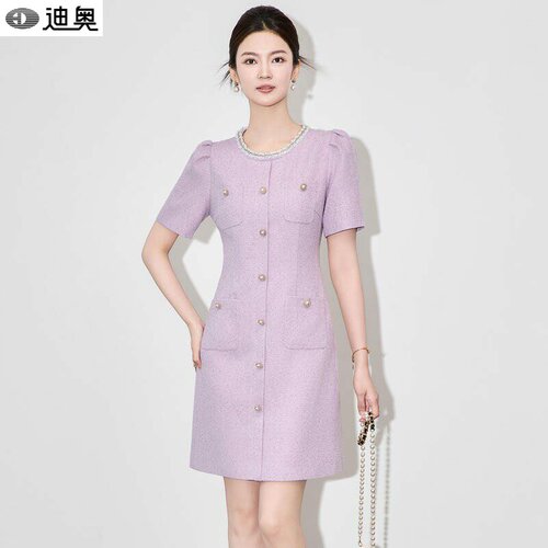迪奥新品时尚通勤高级感连衣裙