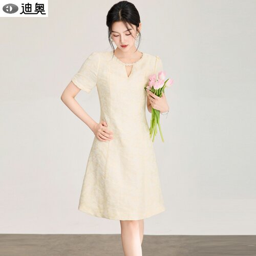 迪奥气质名媛风连衣裙女夏天裙子