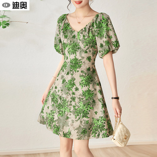 特价秒杀碎花甜美清新A字裙