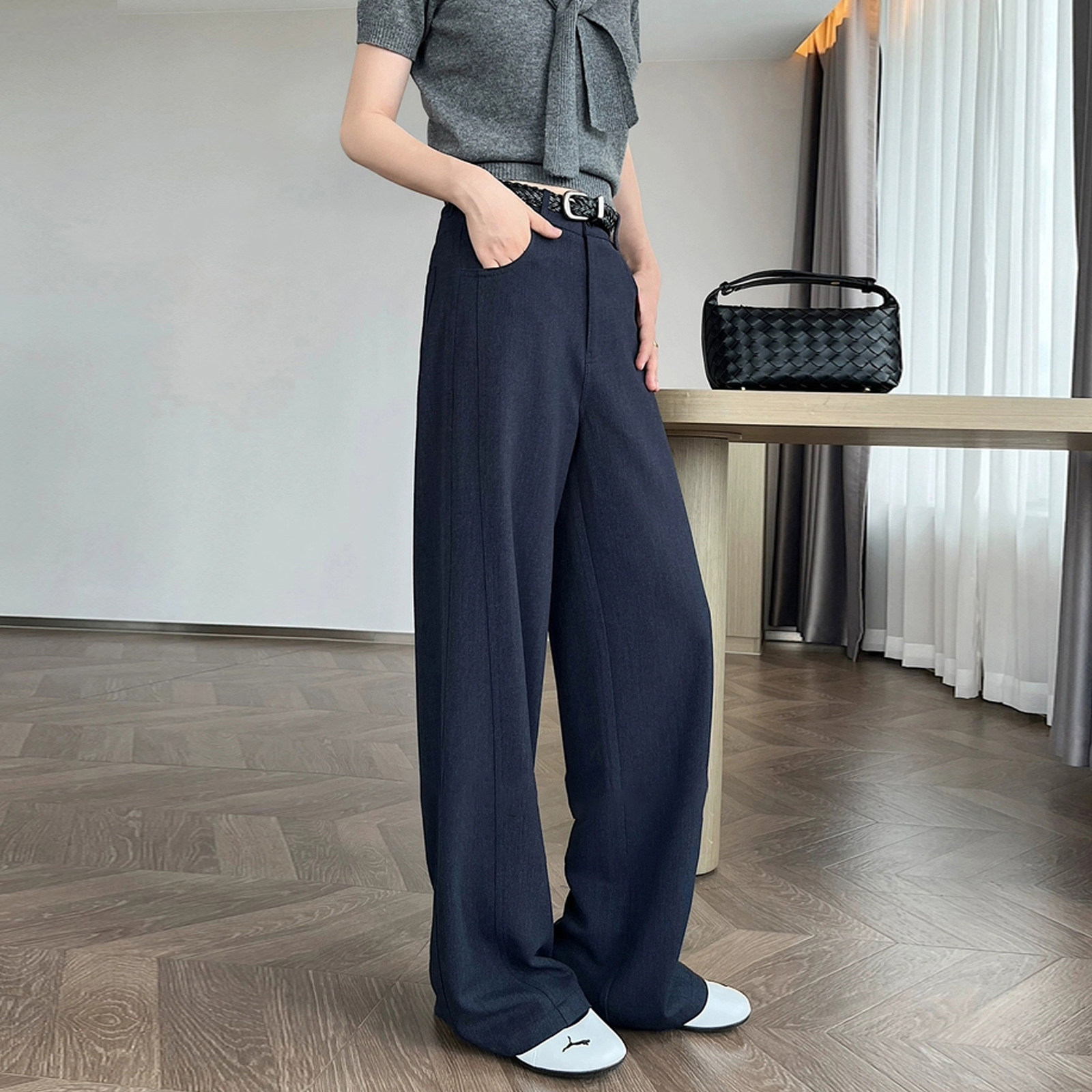 迪奥气质西装裤女2026新款高级感时尚百搭直筒阔腿裤显瘦休闲长裤,女装/女士精品,西装裤/正装裤,淘宝优惠券,粉丝福利购,淘宝优惠卷