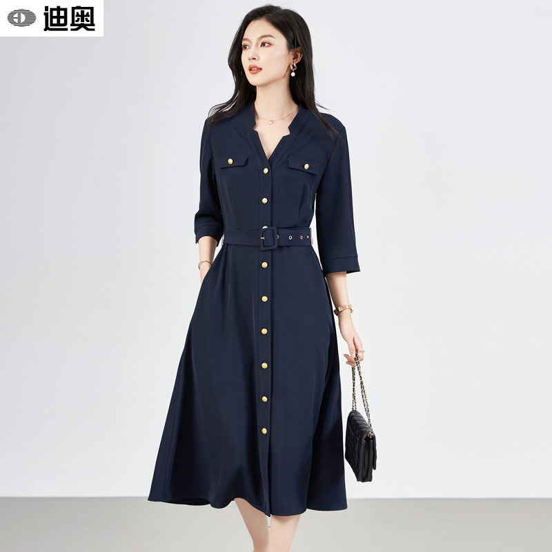 高级感OL简约显高瘦遮肉a字裙纯