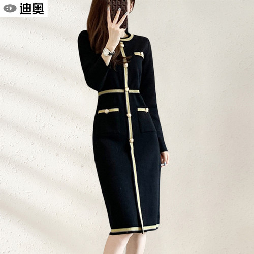 潮流休闲显身材法式小香风A字裙