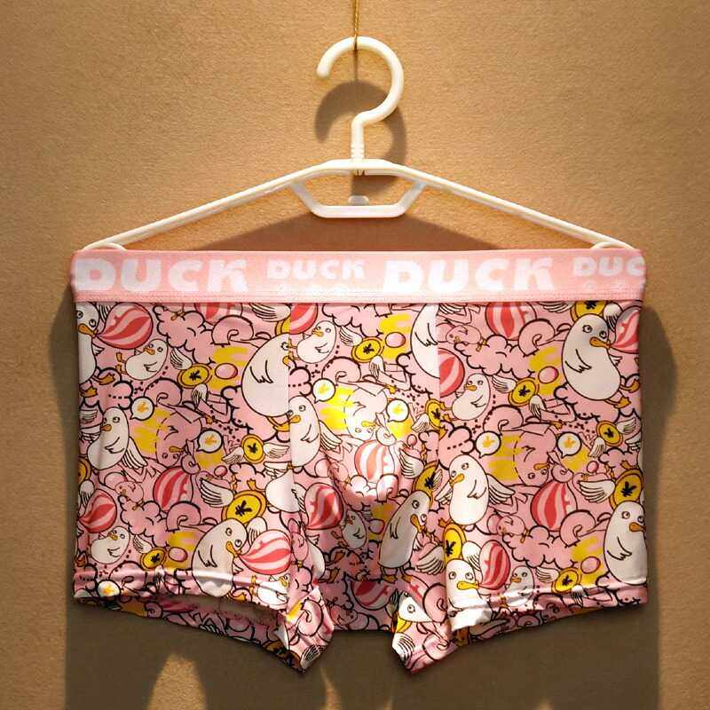 男士内裤男平角冰丝夏季薄款透气个性潮流可爱卡通印花四角短裤头,女士内衣/男士内衣/家居服,男平角内裤,淘宝优惠券,粉丝福利购,淘宝优惠卷