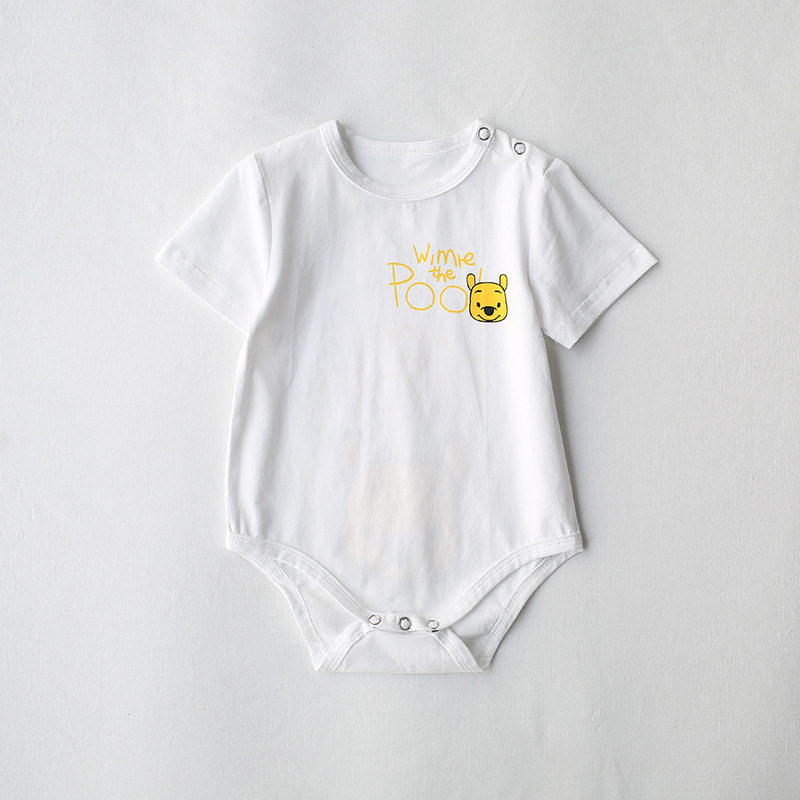 인터넷 연예인 부모자식 여름옷 곰돌이 푸 반팔티셔츠 모던한 스타일의 순면 가족옷