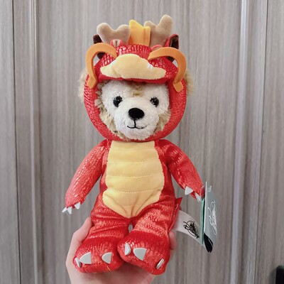 上海迪士尼正品代购十二生肖系列龙达菲毛绒可爱公仔SS号