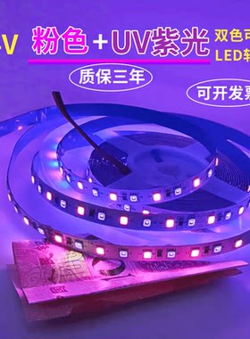 24V粉色+紫色双色可调控LED灯带