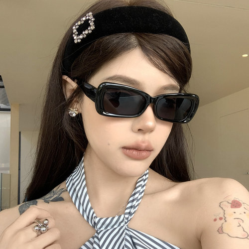 欧美复古猫眼黑色偏光墨镜男女潮