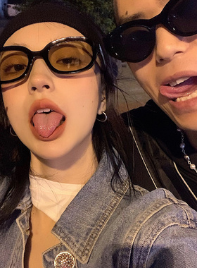 墨镜欧美ins复古风茶色太阳镜