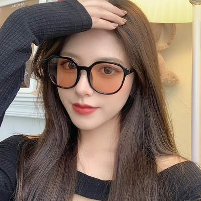 墨镜茶色个性风凹造型偏光眼镜