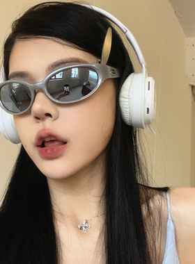 男女未来感银色骑行墨镜防紫外线