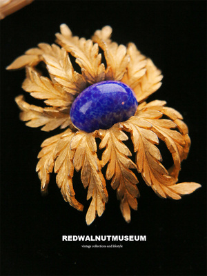 結緣欣賞 收藏品 Hattile Carnegie 卡内基 大尺寸中古胸针