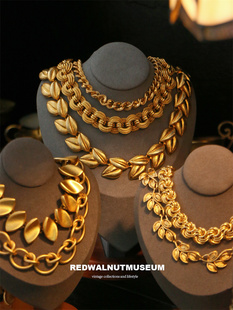 trifari napier 大气80s ak等vintage项链 素金项链合集3