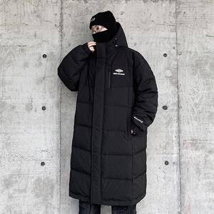 2025冬季新款大码中长款加厚羽绒服男士过膝宽松保暖抗寒外套大衣