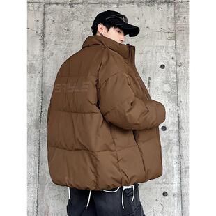 2025冬季新款加厚大码面包羽绒服男短款青少年防寒服男式外套