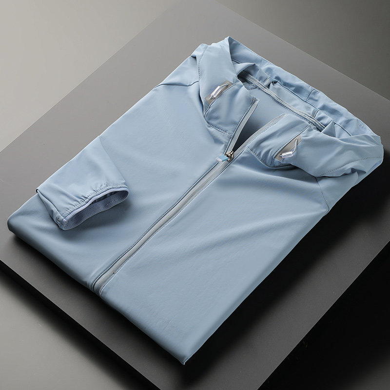 冰丝防晒衣男夏季户外防紫外线防晒服轻薄款男士弹力速干透气外套