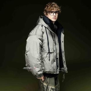 冬季 羽绒服男女情侣2025青少年潮机能科技感加厚保暖外套 短款