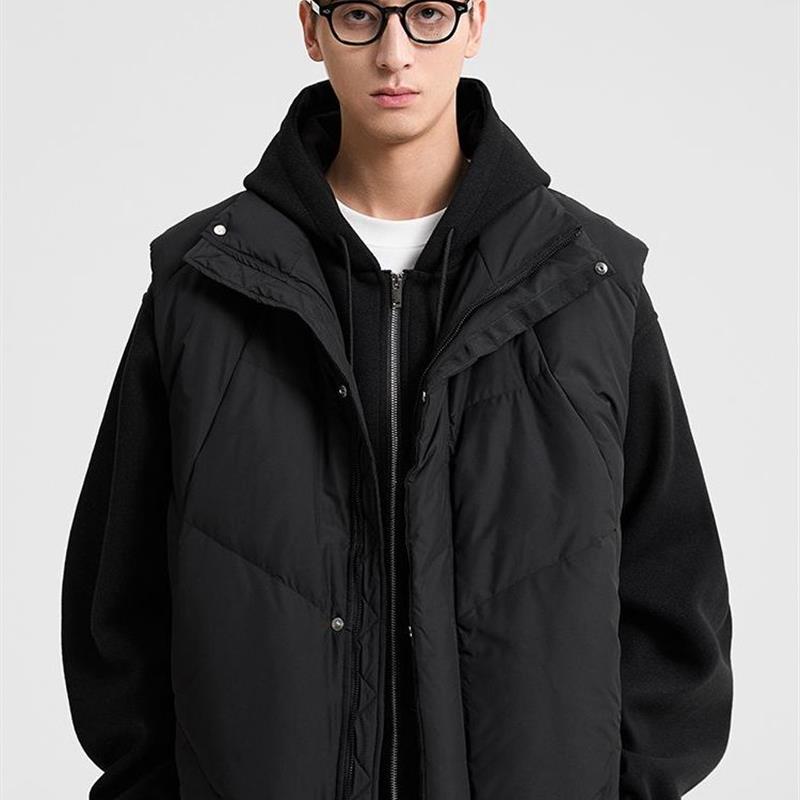 男士立领羽绒马甲25冬季新款保暖休闲保暖背心加厚无袖上衣