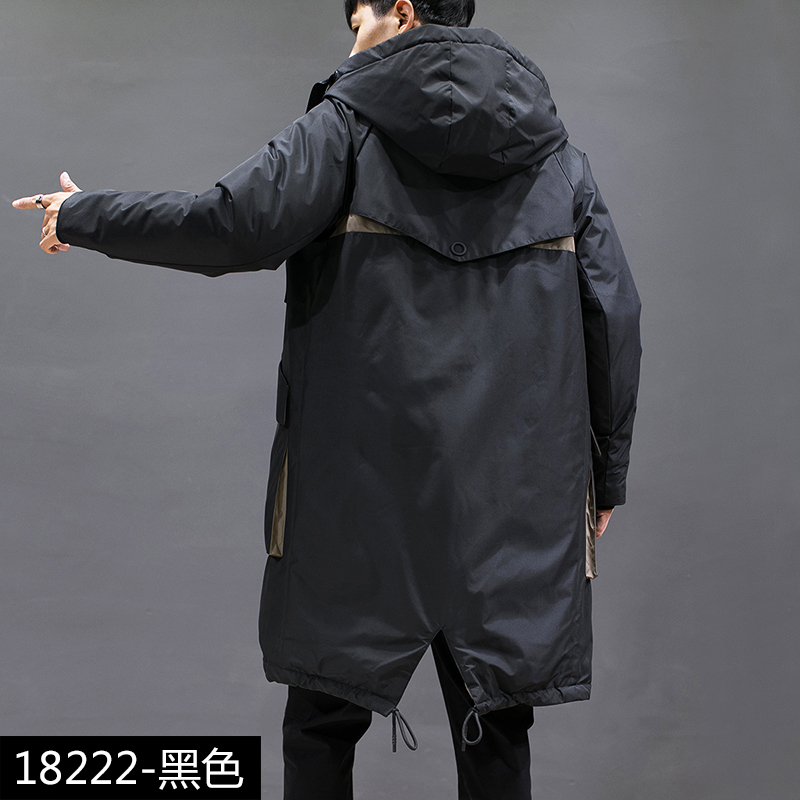 冬季轻薄羽绒服男中长款潮牌大码过膝潮流加厚2025年新爆款外套男