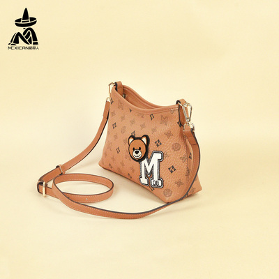 稻草人卡通水桶包百搭斜挎女包